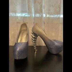 Stunning Twilight Sparkle Pumps with Unique Spine Heel